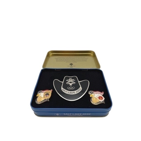Aminco Other - Salt Lake 2002 Olympic Pins Set w/ Tin Police Fire First Responder Collectible